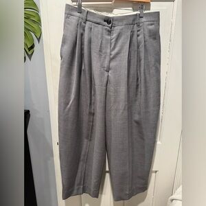 COS wool barrel leg pants